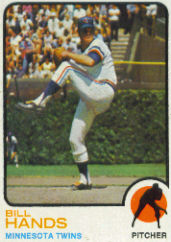 1973 Topps Baseball Cards      555     Bill Hands